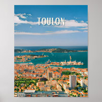 Affiche Toulon Photo Vintage 