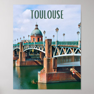 Affiche Toulouse Photo Vintage  Poster