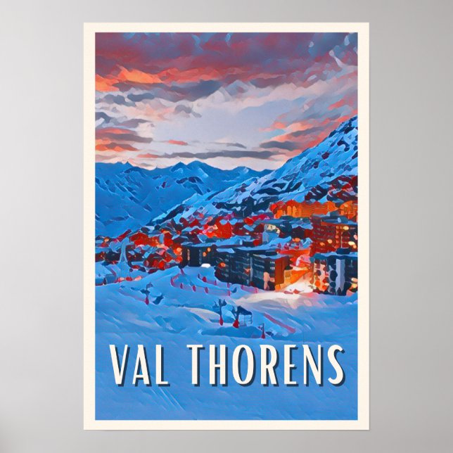 Affiche Val Thorens Station de ski  Poster (Front)