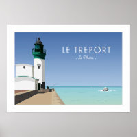 Affiche Vintage / Poster - Le Treport