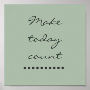 Affirmation art! Positive incentive wall  Poster