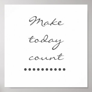 Affirmation art! Positive incentive wall  Poster