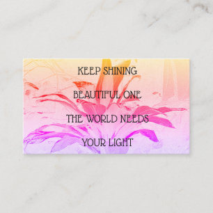 Affirmation Business Card Gift Insert Customizable