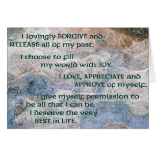 Affirmation Card for the Healing of Cancer