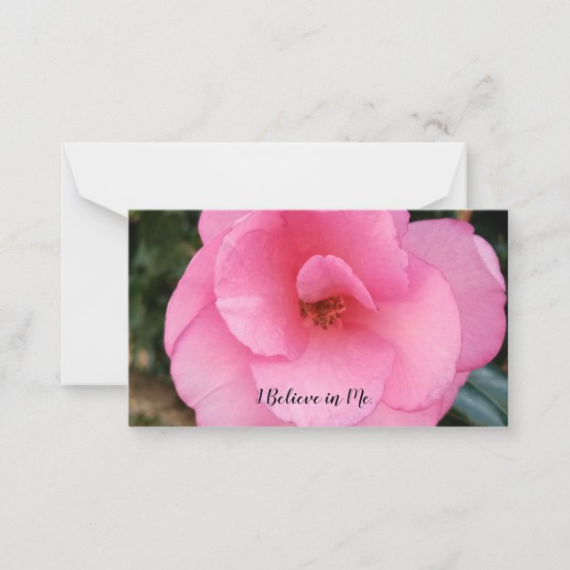 Affirmation card on a notecard. (Front)