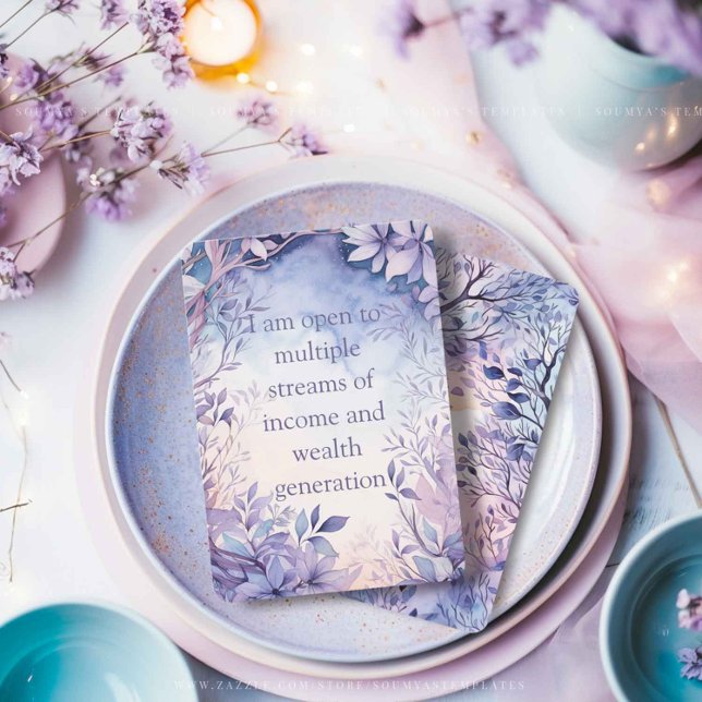 Affirmation Cards, Purple Postive Quote Print (Creator Uploaded)