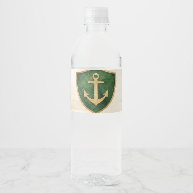 Affirmation for Anger - Calmness Bible Verse Water Bottle Label (Front)