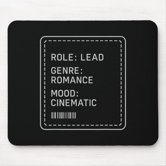 Affirmation Mental Health Main Role Main Character Mouse Pad (Front)