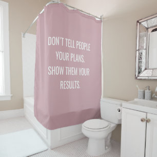 Affirmation Motivational Interior Home Glitter Shower Curtain