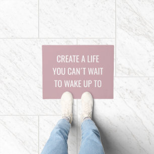 Affirmation Motivational Interior Home Pink Doormat