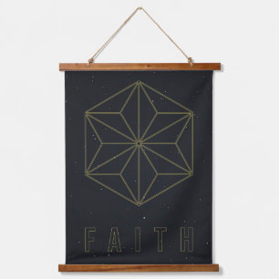 Affirmation poster Have faith and accept yourself  Hanging Tapestry