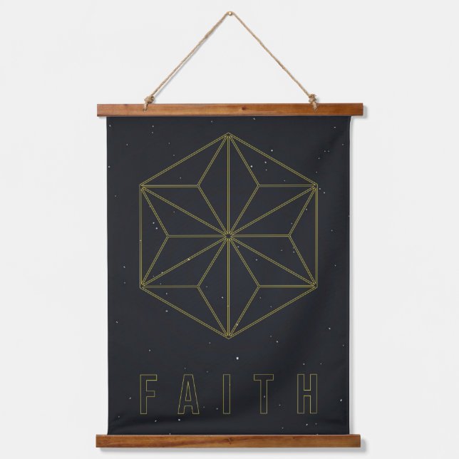 Affirmation poster Have faith and accept yourself  Hanging Tapestry (Front)