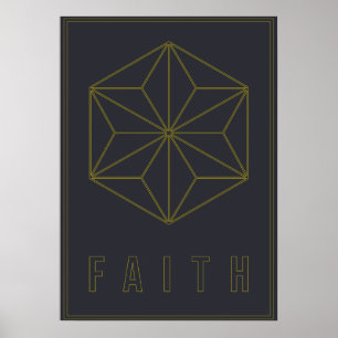 Affirmation poster to have faith and be grateful