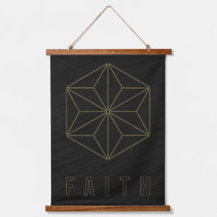 Affirmation poster to motivate you to have faith  hanging tapestry