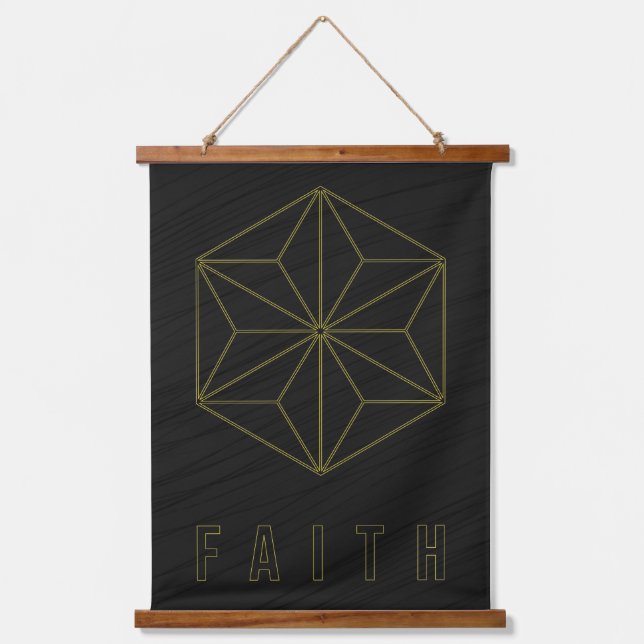 Affirmation poster to motivate you to have faith  hanging tapestry (Front)