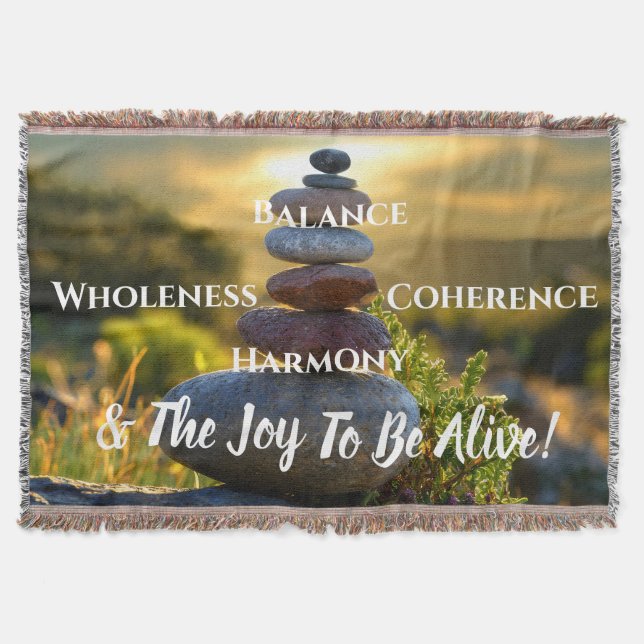 Affirmation  throw blanket (Front)