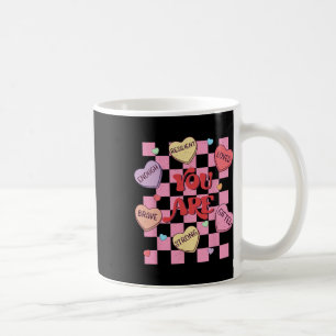 Affirmations Candy Heart Teacher Valentine Women K Coffee Mug