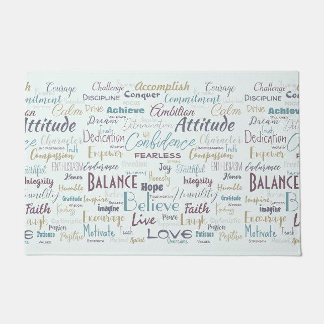 Affirmations   doormat (Front)