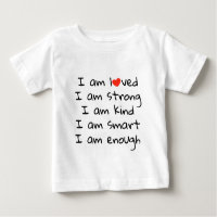 Affirmations Heart Typography Red Black