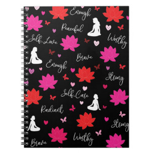 Affirmations in Bloom Lotus Inspirational Notebook