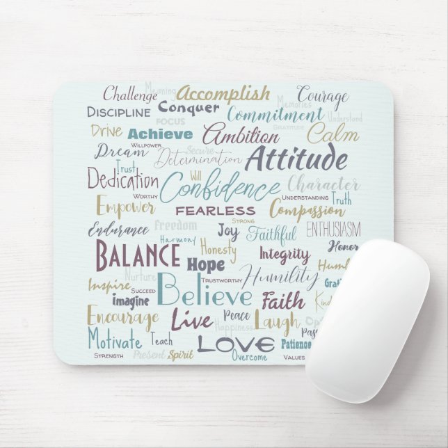 Affirmations   mouse pad (With Mouse)
