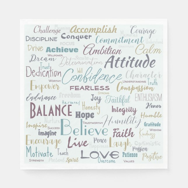 Affirmations  napkin (Front)