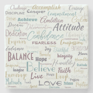 Affirmations    stone coaster