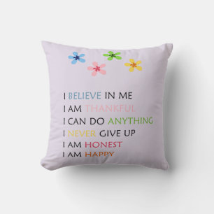 Affirmations Throw Pillow