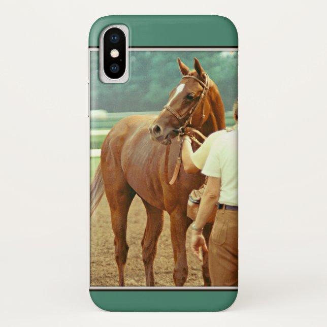 Affirmed Thoroughbred Racehorse 1978 Case-Mate iPhone Case (Back)