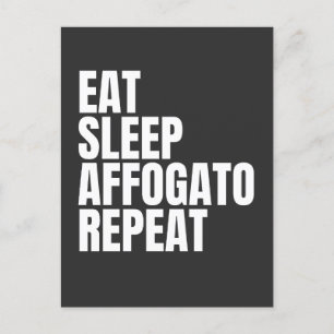 Affogato Coffee Postcard