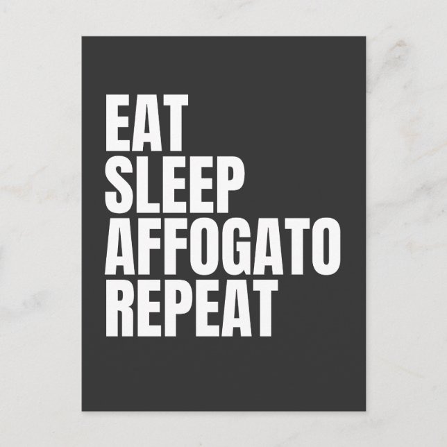 Affogato Coffee Postcard (Front)