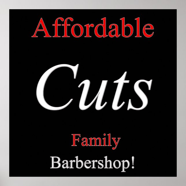 Affordable Cuts Poster Matte (Front)