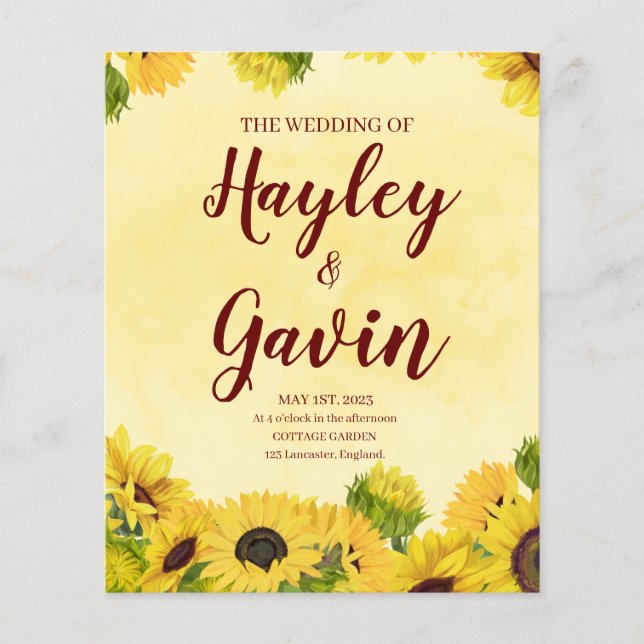 Affordable Elegance for Your Special Day Flyer (Front)