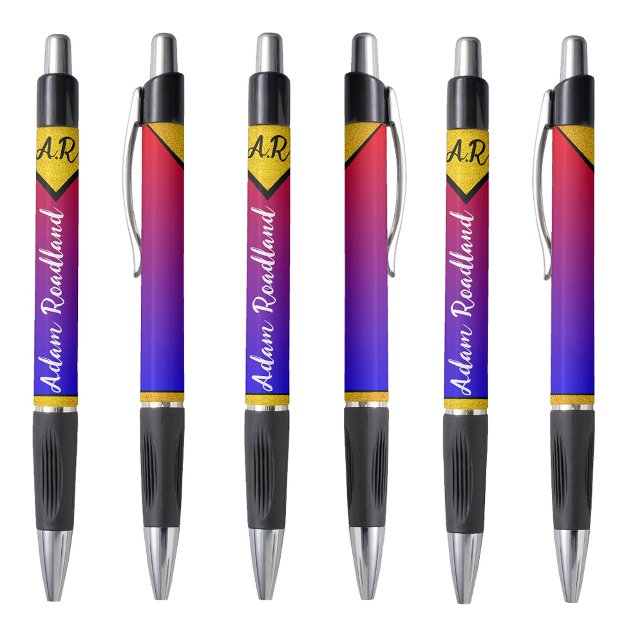 Affordable Initial Monogram Name, Modern Luxury (contemporary color scheme with personalized monogram details)