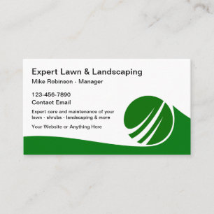 Affordable Lawn And Landscaping Business Card