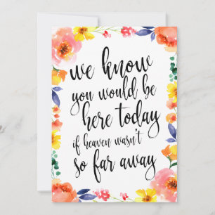Affordable memorial sign for boho floral wedding