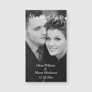 Affordable Photo Save the Date Magnet - vertical