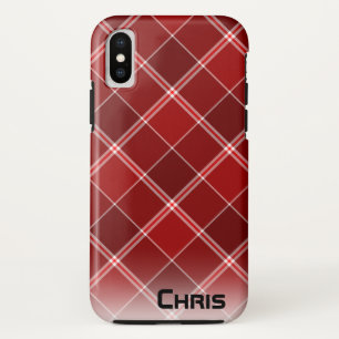 Affordable red plaid phone case