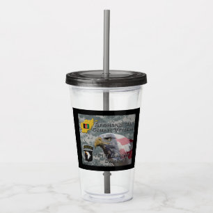 “Afghan Combat Veteran” – 101st Airborne Division Acrylic Tumbler