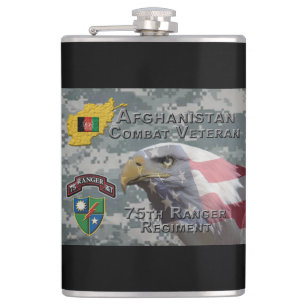 Afghan Combat Veteran 75th Ranger Regiment Hip Flask