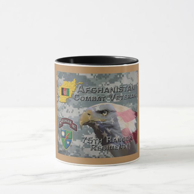 Afghan Combat Veteran 75th Ranger Regiment Mug (Center)
