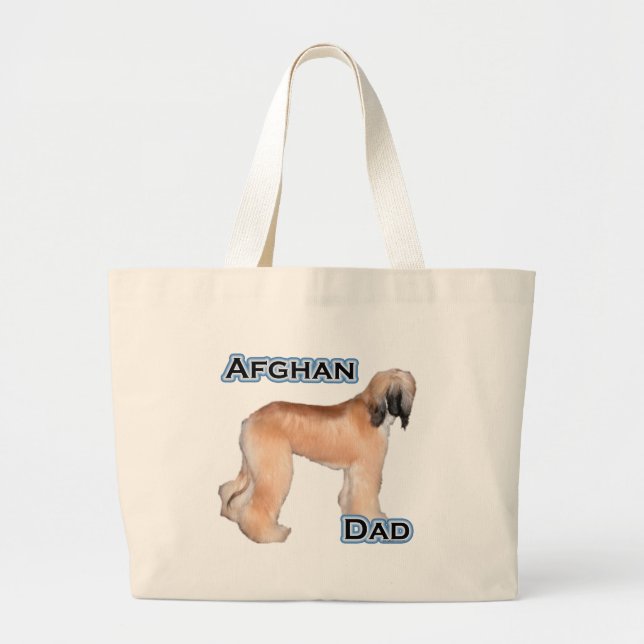 Afghan Dad 4 Large Tote Bag (Front)