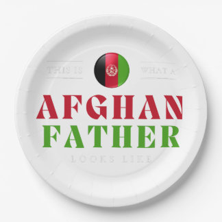 Afghan Father Looks Like Afghanistan Flag Fathers Paper Plate