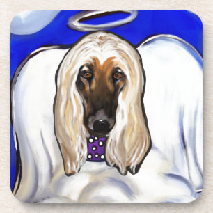 Afghan Hound Angel Coaster