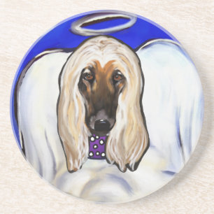 Afghan Hound Angel Coaster