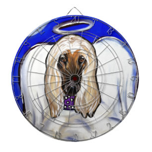 Afghan Hound Angel Dartboard