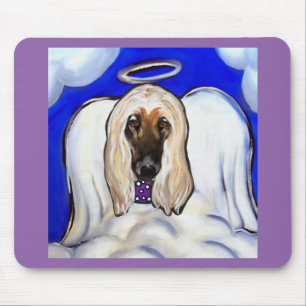 Afghan Hound Angel Mouse Pad
