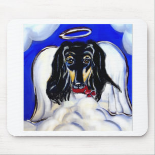 Afghan hound angel mouse pad
