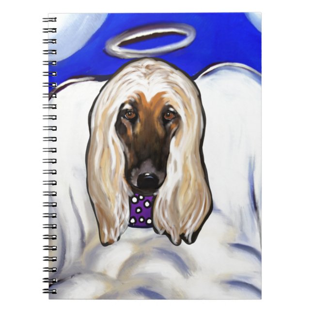 Afghan Hound Angel Notebook (Front)