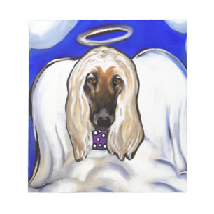 Afghan Hound Angel Notepad